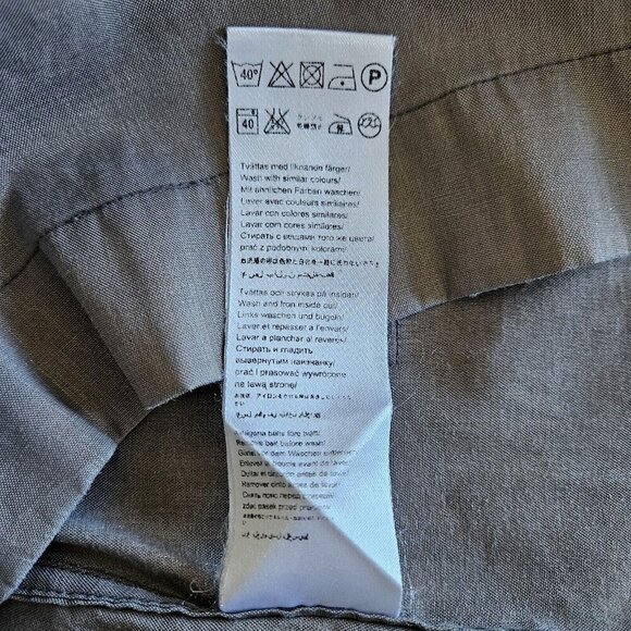 Truly By Part Two Gray Cotton Lurex SleevlessShimmery Mini Pockets Zippers US 10 - Picture 13 of 16